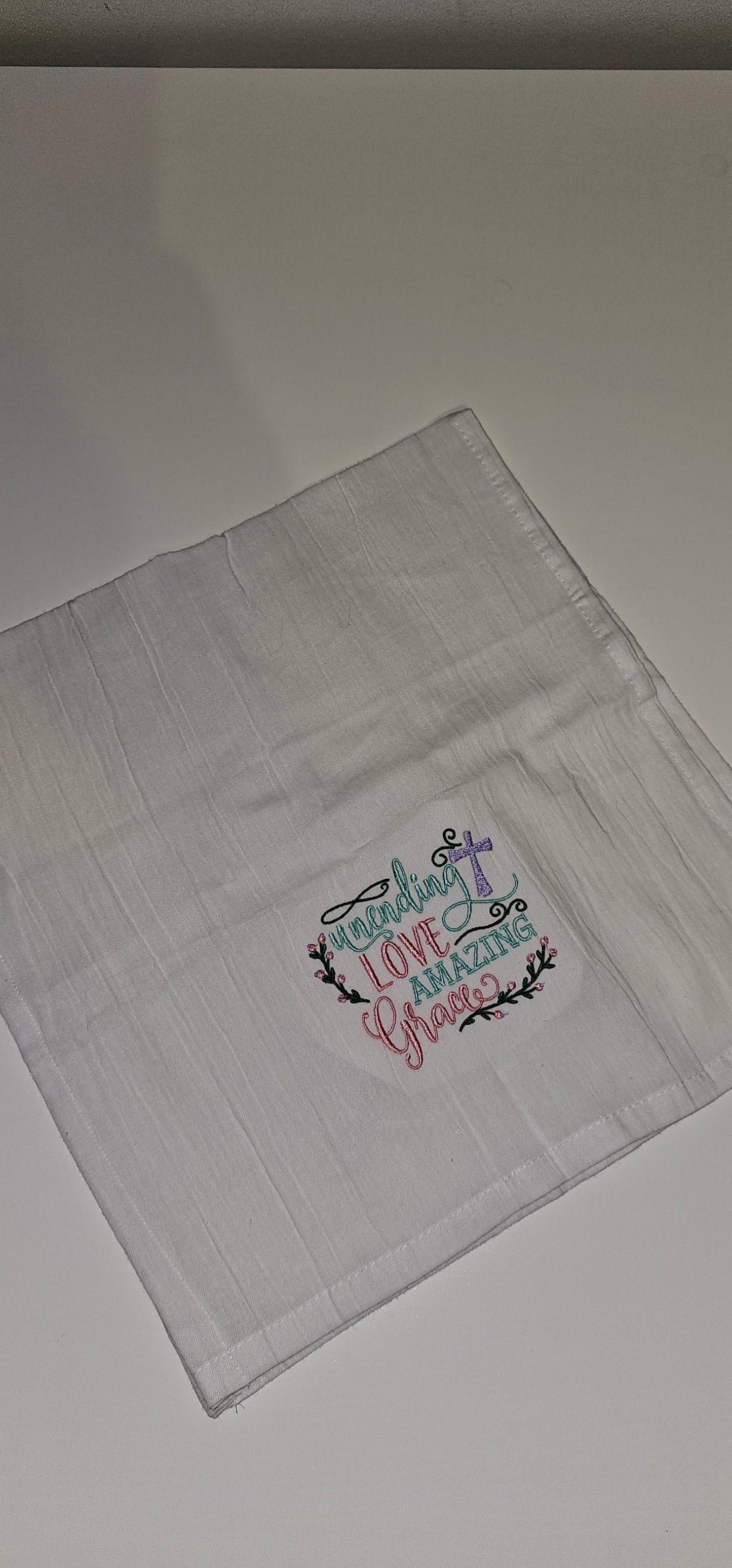 Unending Love, Amazing Grace Monogrammed Towel