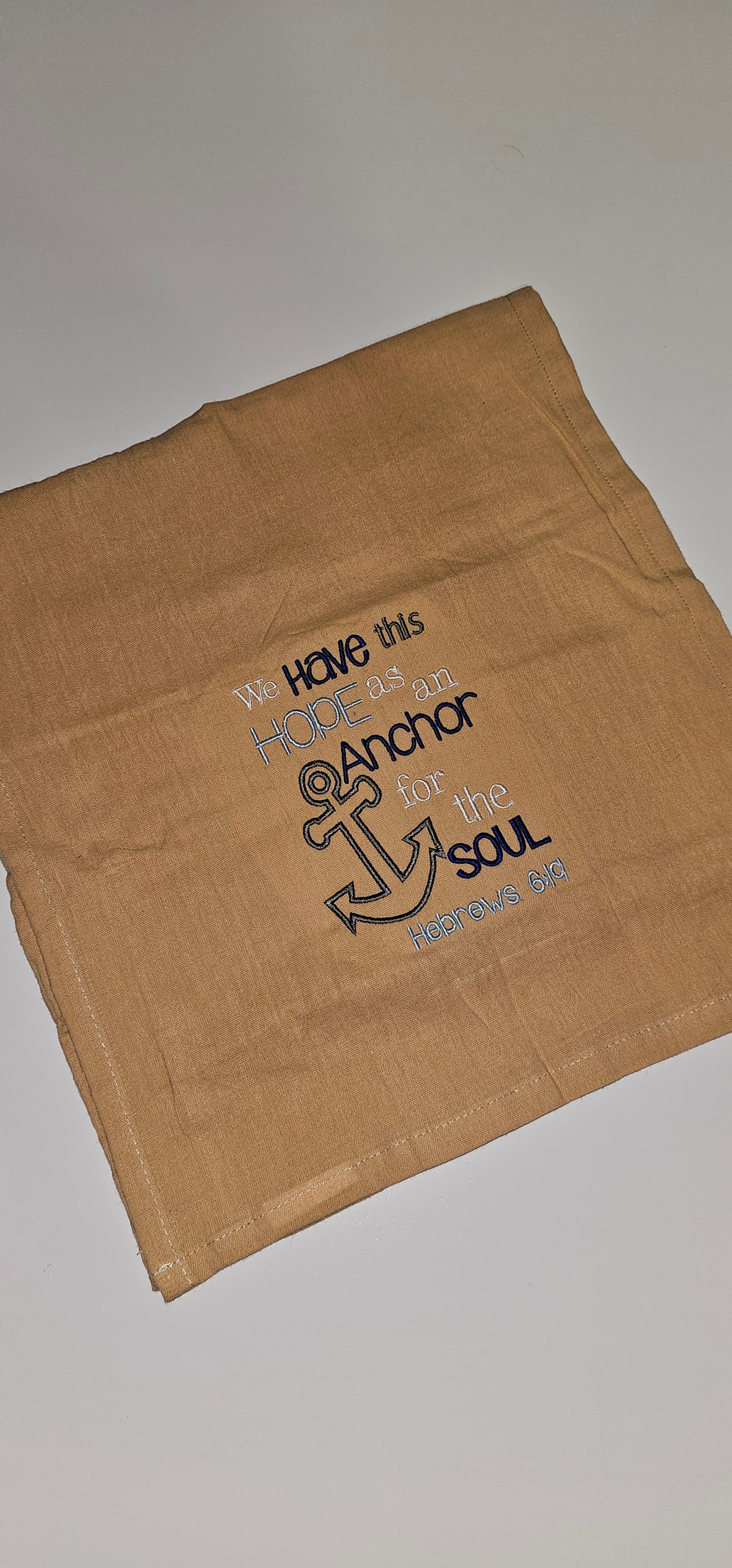 Anchor for the Soul Monogrammed Towel