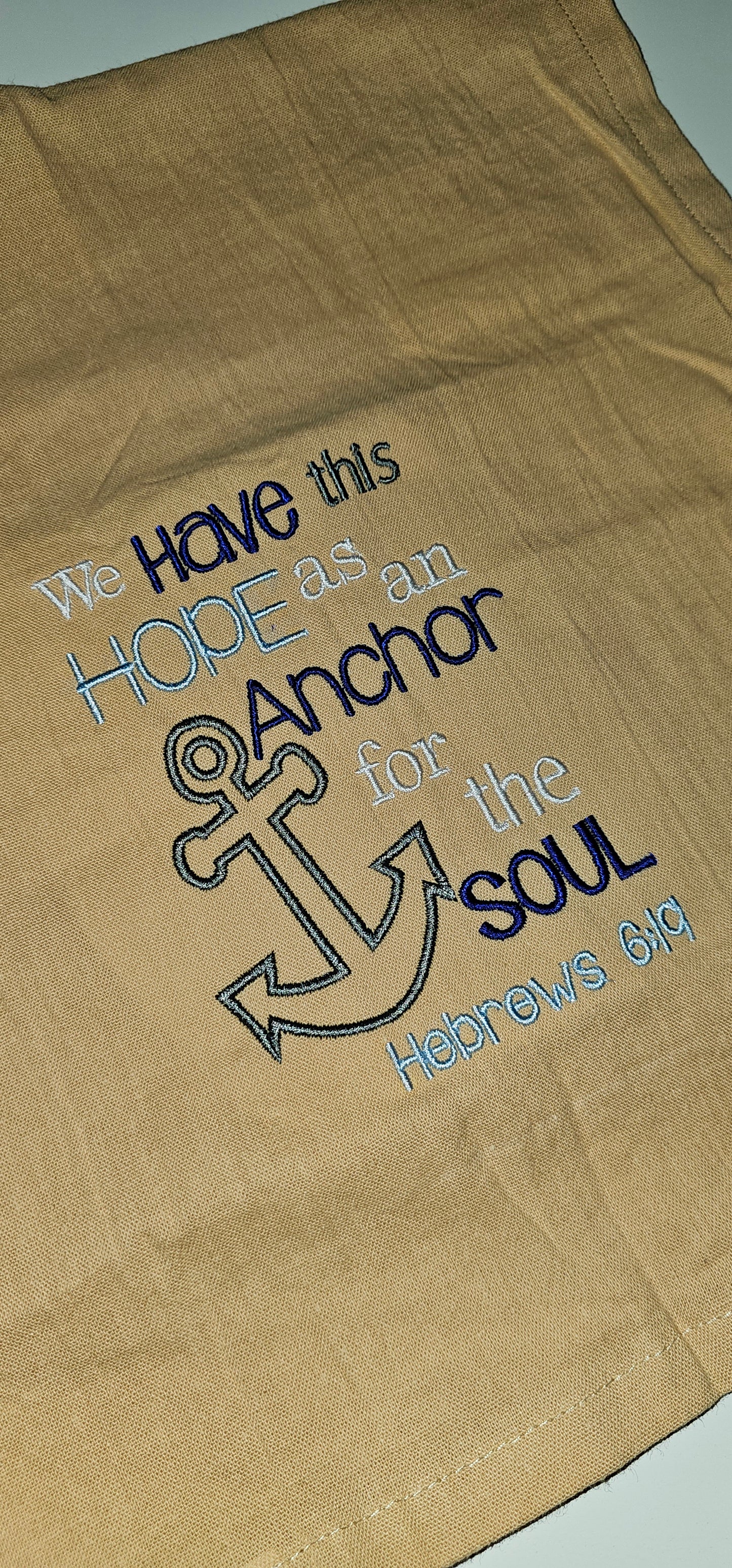 Anchor for the Soul Monogrammed Towel