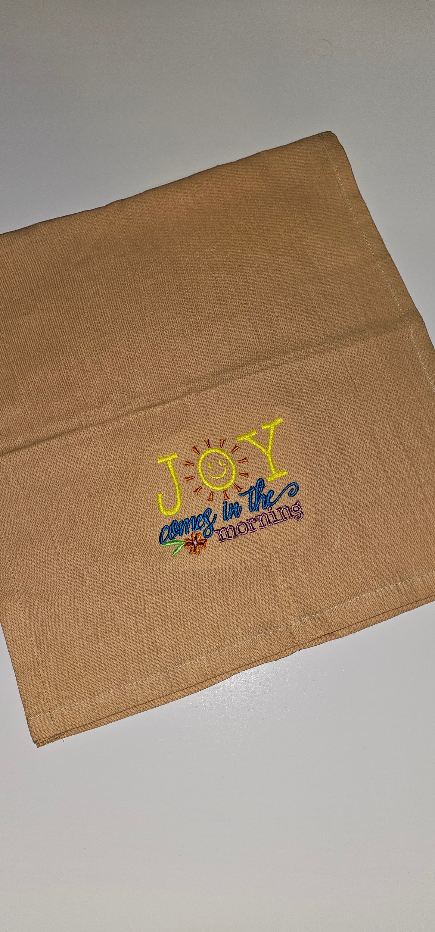 Joy in the Morning Monogrammed Towel