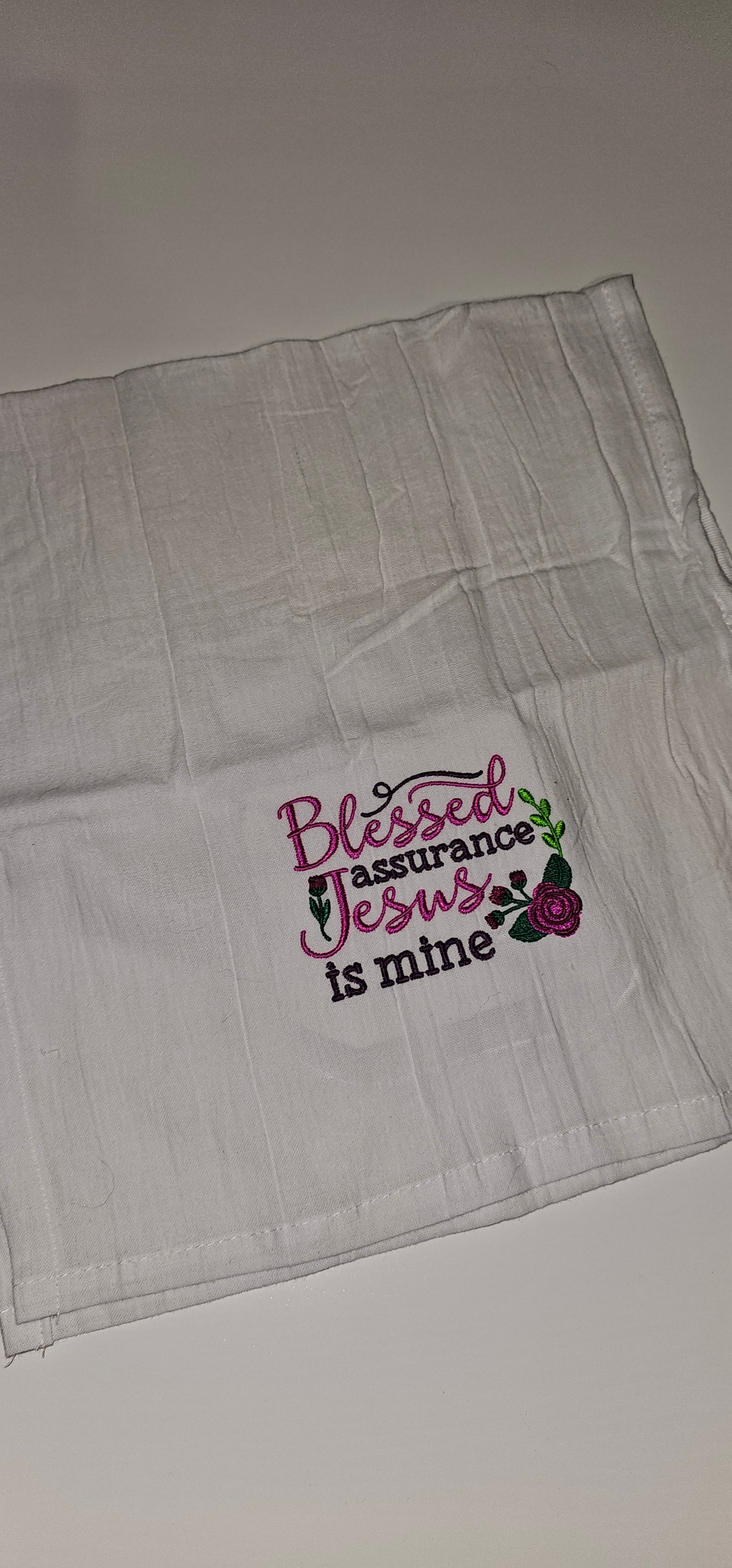 Blessed Assurance Monogrammed Towel