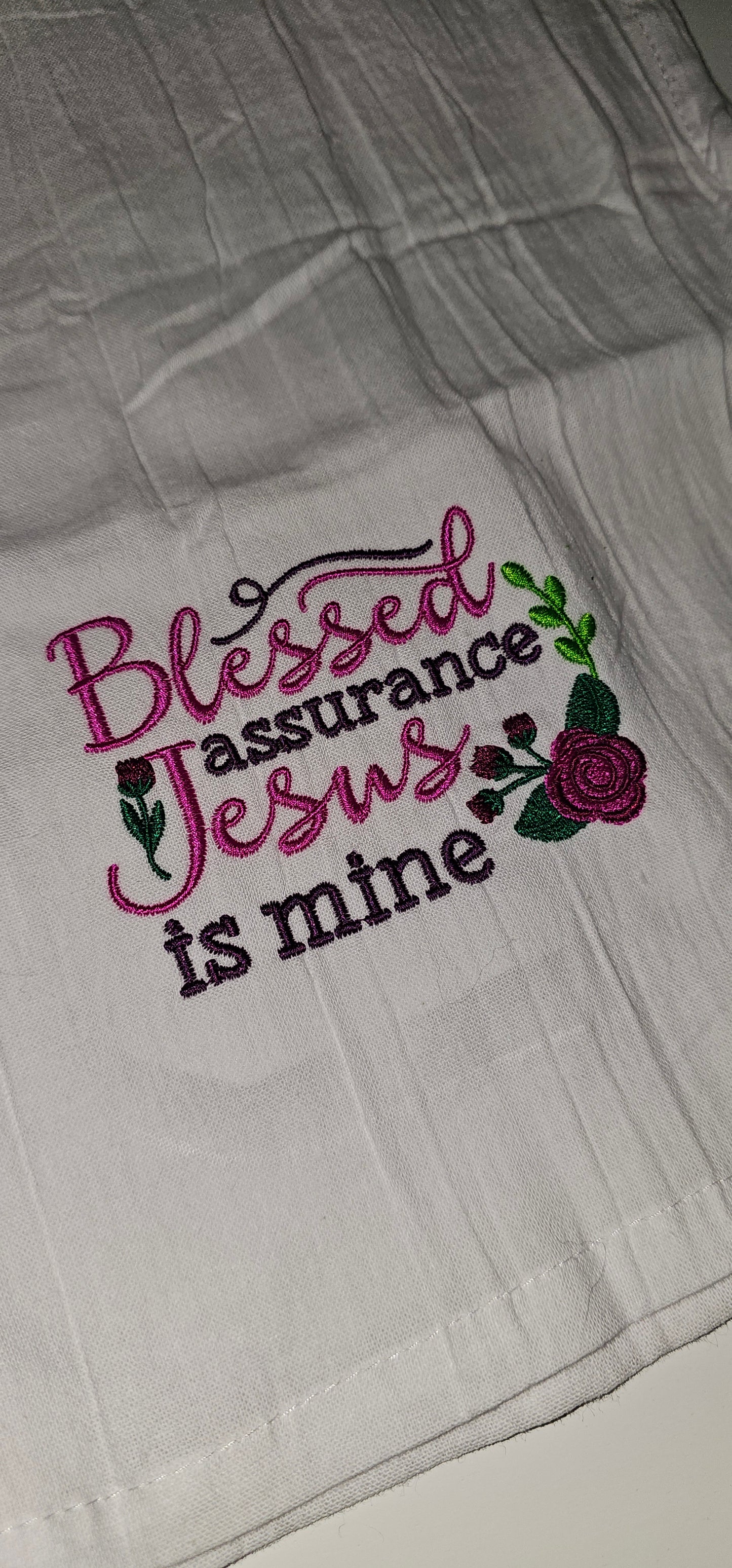 Blessed Assurance Monogrammed Towel