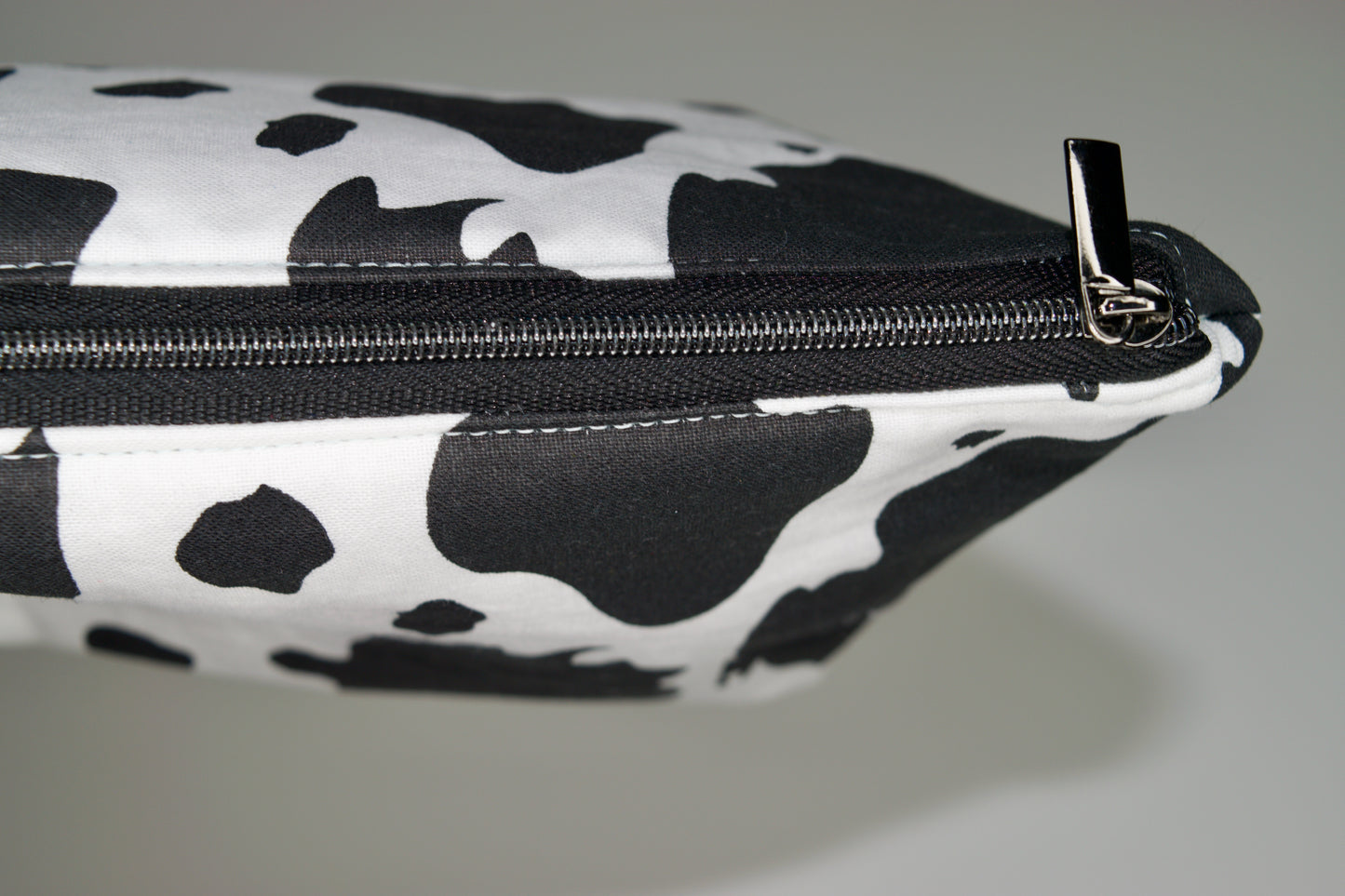 Cow Print / Lavender Small Zipper Pouch