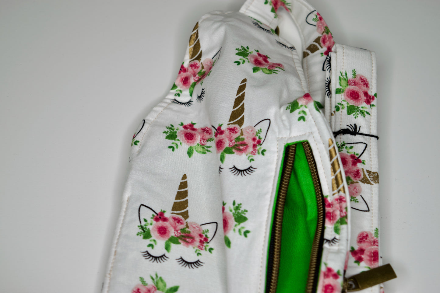 Unicorns / Green Crossbody Sling