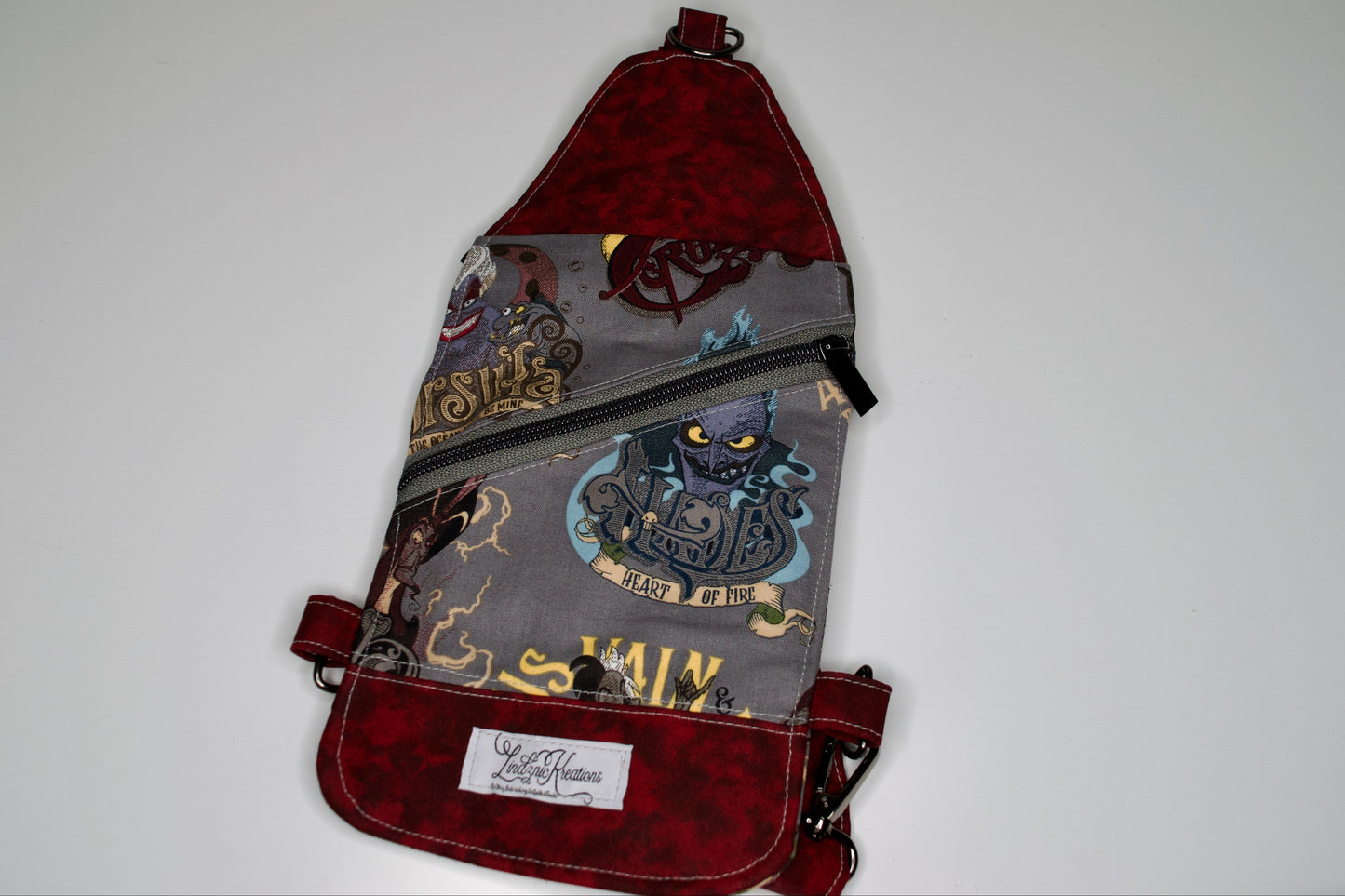 Disney Villains / Burgundy Crossbody Sling