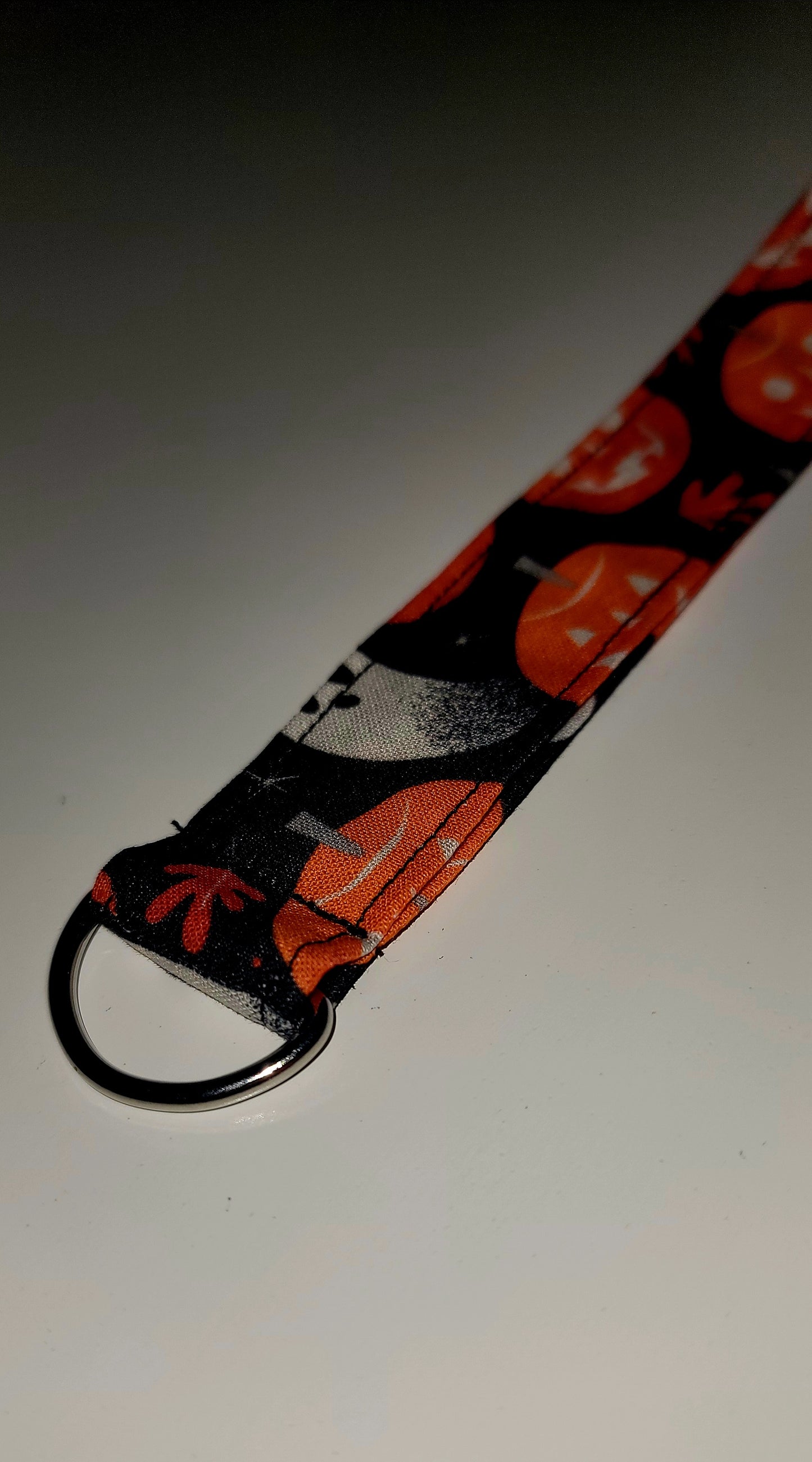 Pumpkins and Ghosts Wristlet Keychain