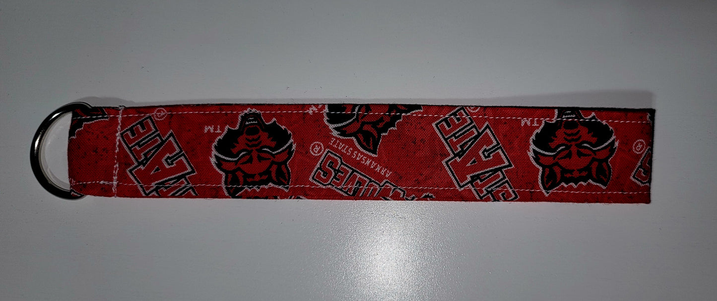 Arkansas State University (Red Wolves) Wristlet Keychain