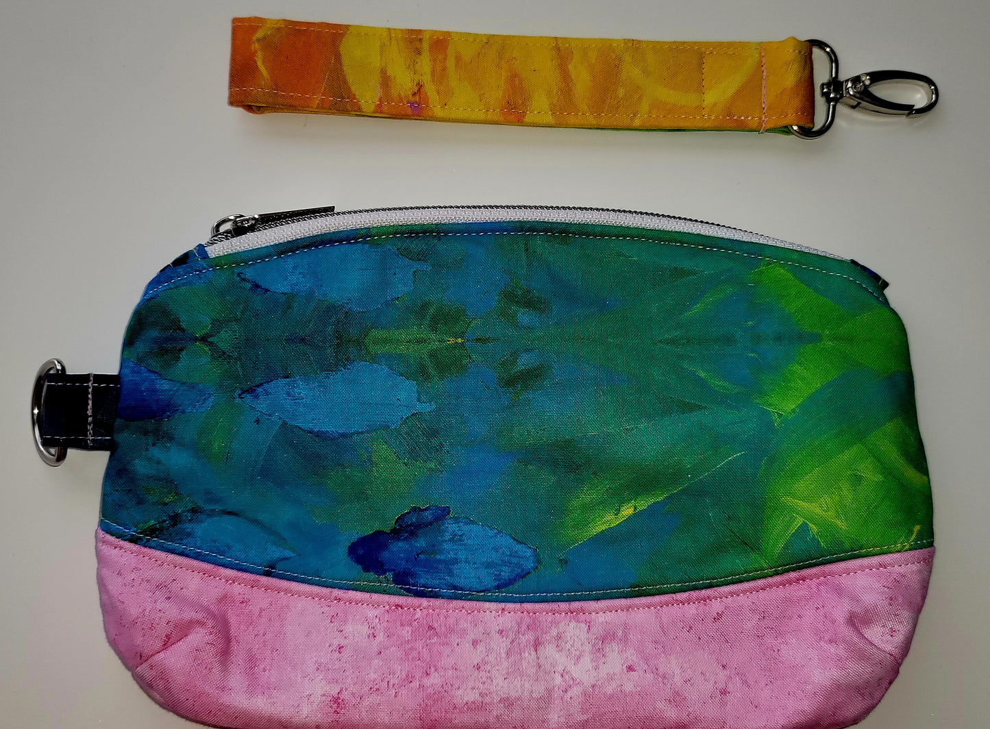 Watercolor Clematis Wristlet