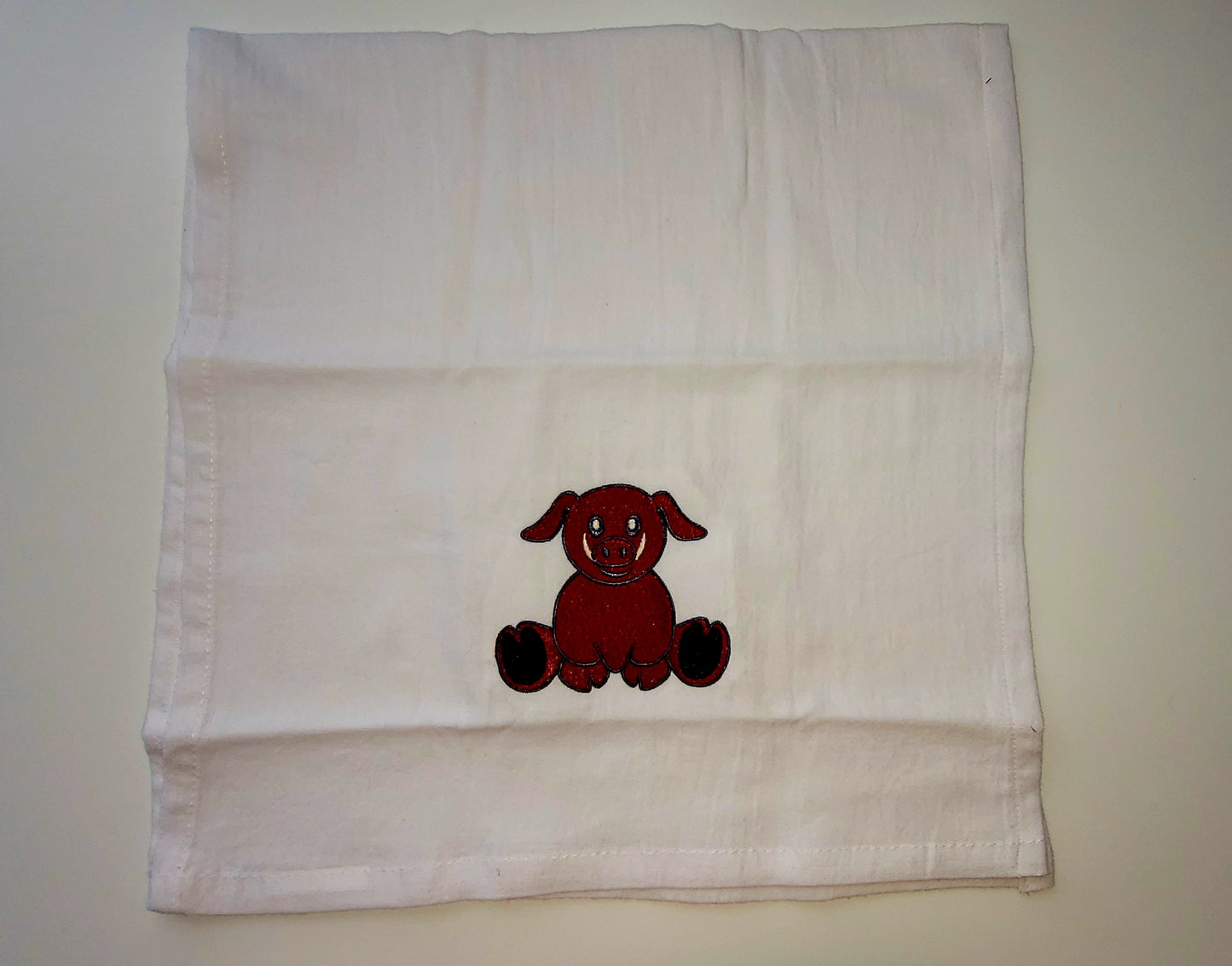 Razorback Hog Monogrammed Towel