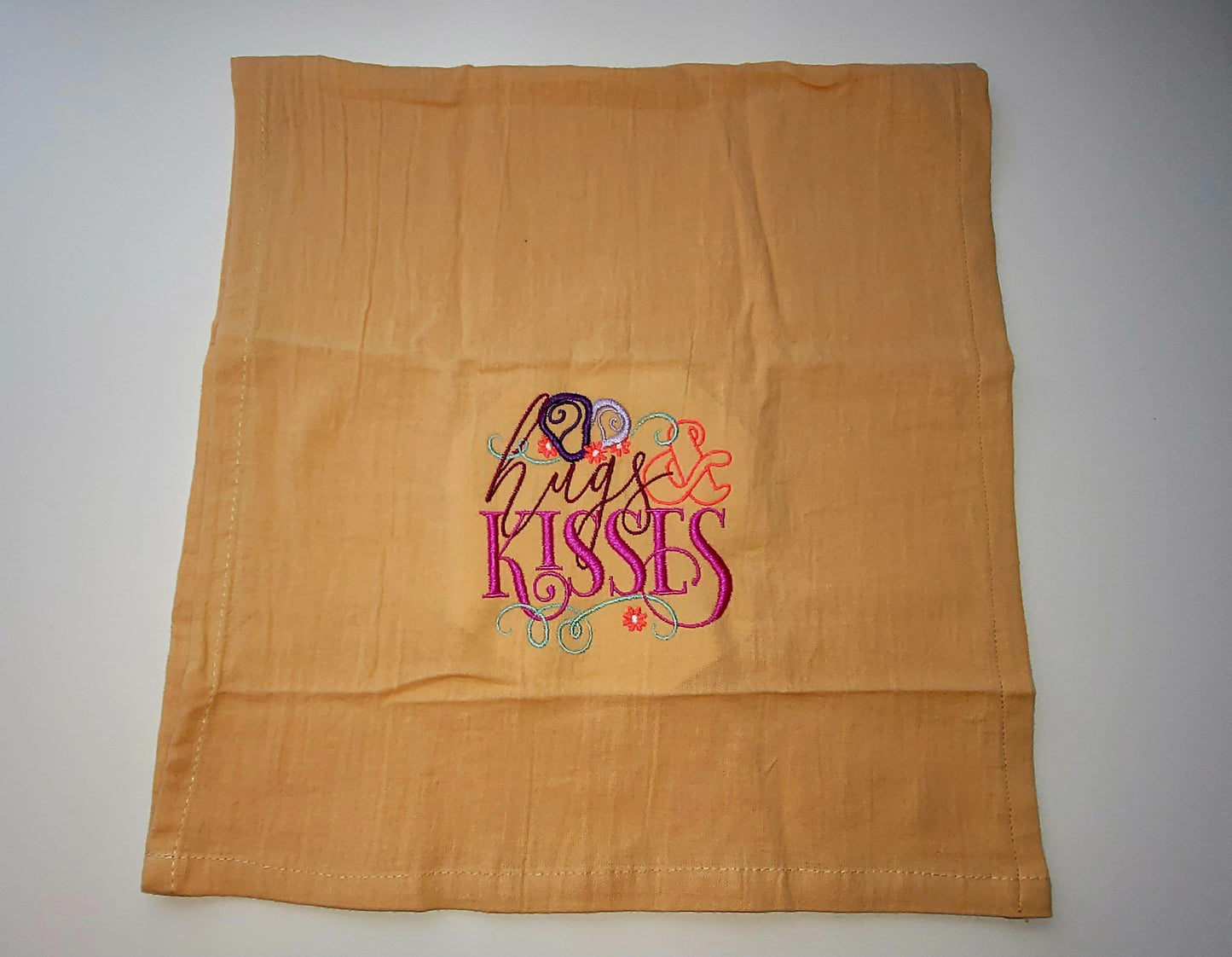 Hugs and Kisses Monogrammed Towel