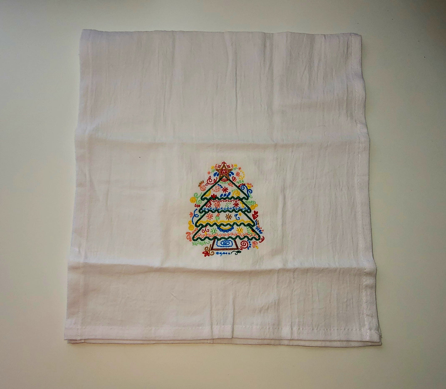 Christmas Tree Monogrammed Towel