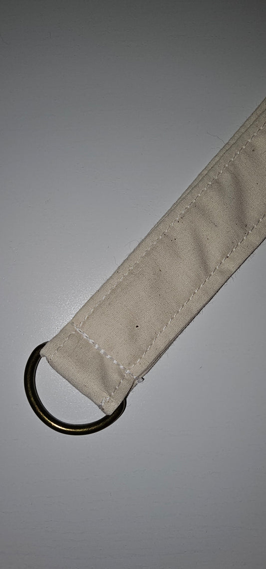 Cream Wristlet Keychain