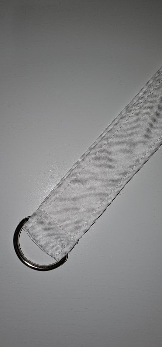 White Wristlet Keychain