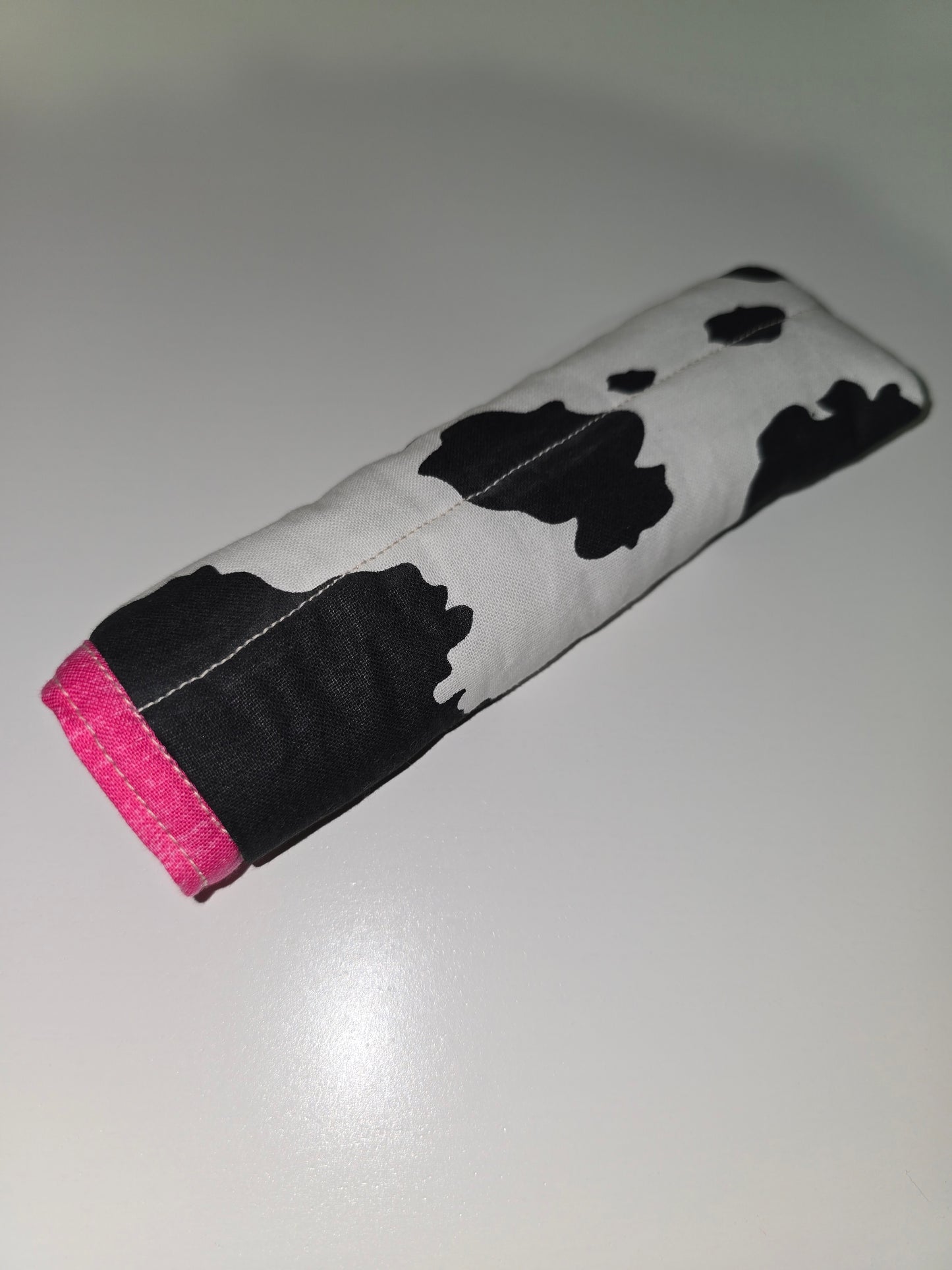 Cow Print / Pink Skillet Handle Holder