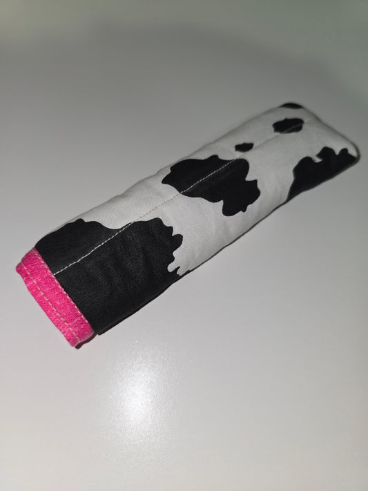 Cow Print / Pink Skillet Handle Holder