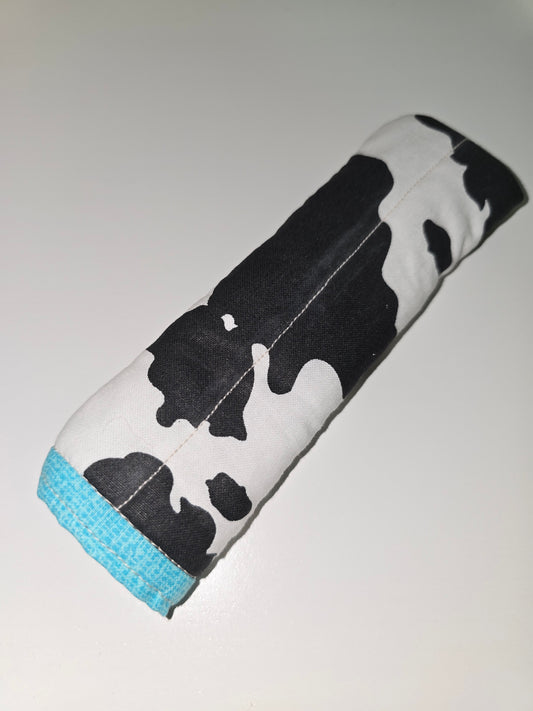 Cow Print / Blue Skillet Handle Holder
