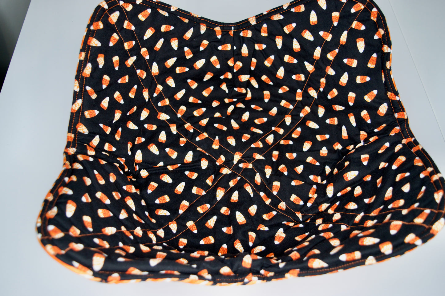Candy Corn / Stripe Jumbo Bowl Cozy
