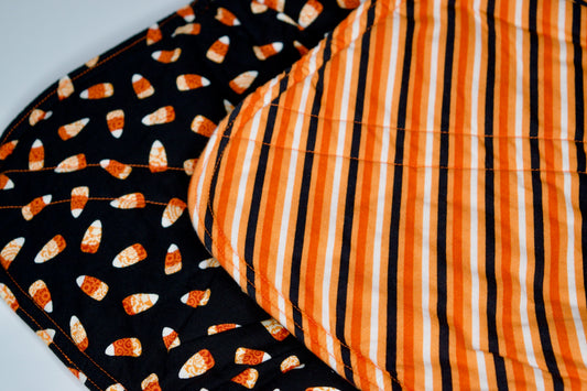 Candy Corn / Stripe Jumbo Bowl Cozy