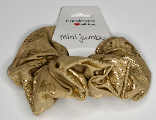 Mini Jumbo Gold Pumpkins Scrunchie