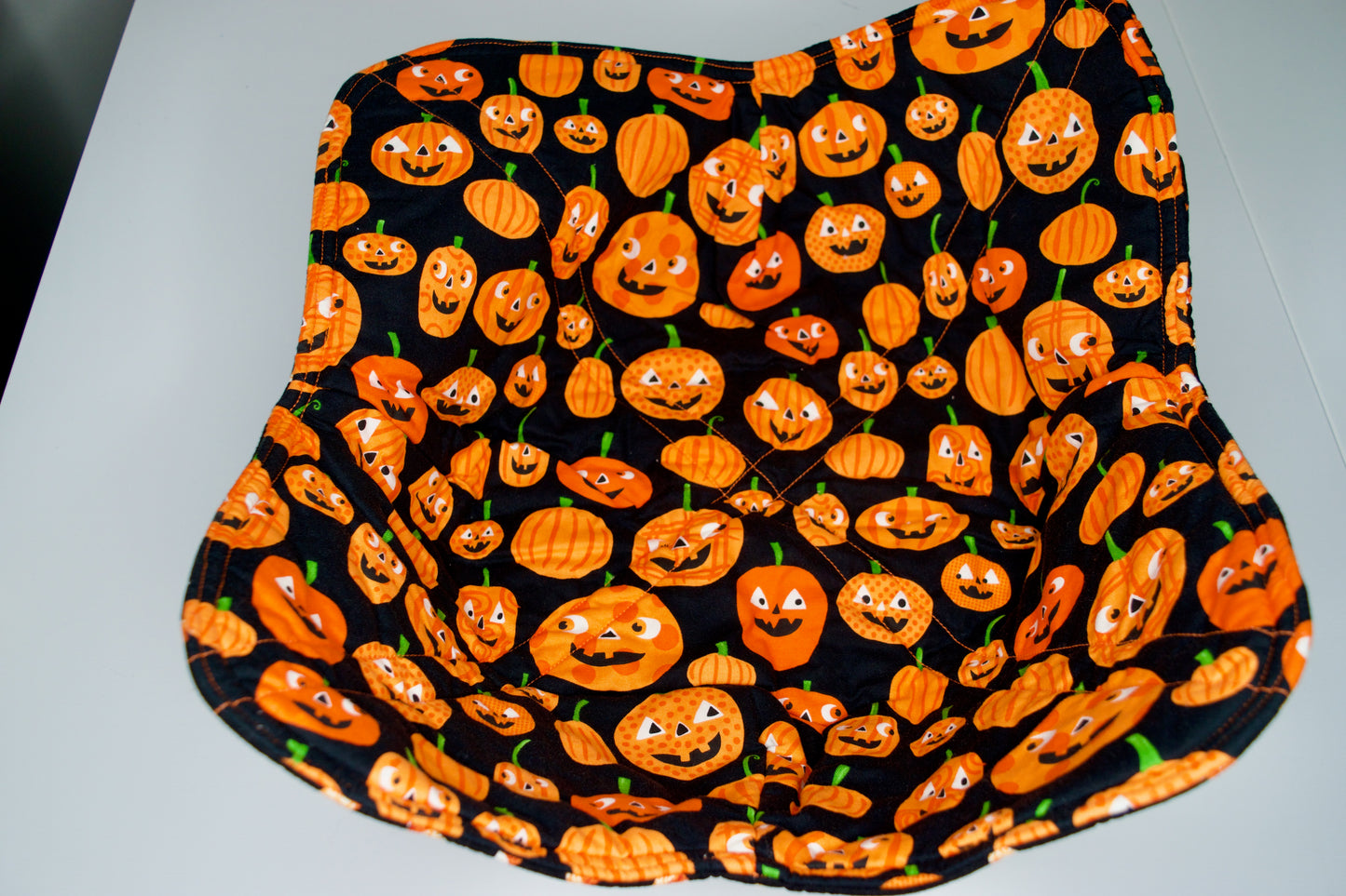 Pumpkins / Candy Corn Jumbo Bowl Cozy