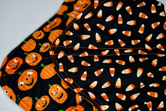Pumpkins / Candy Corn Jumbo Bowl Cozy