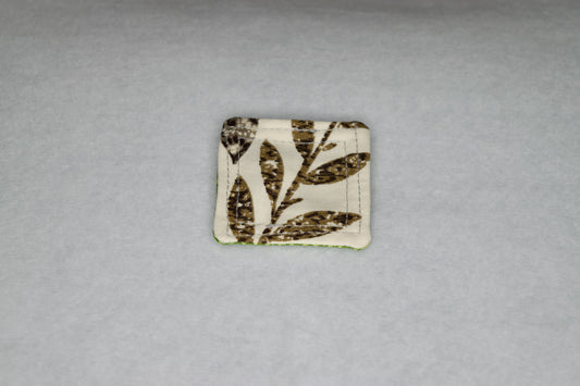 Vines / Green Lattice Pocket Prayer Quilt