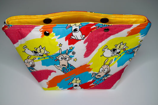 Rocko / Yellow Medium Snap Pouch
