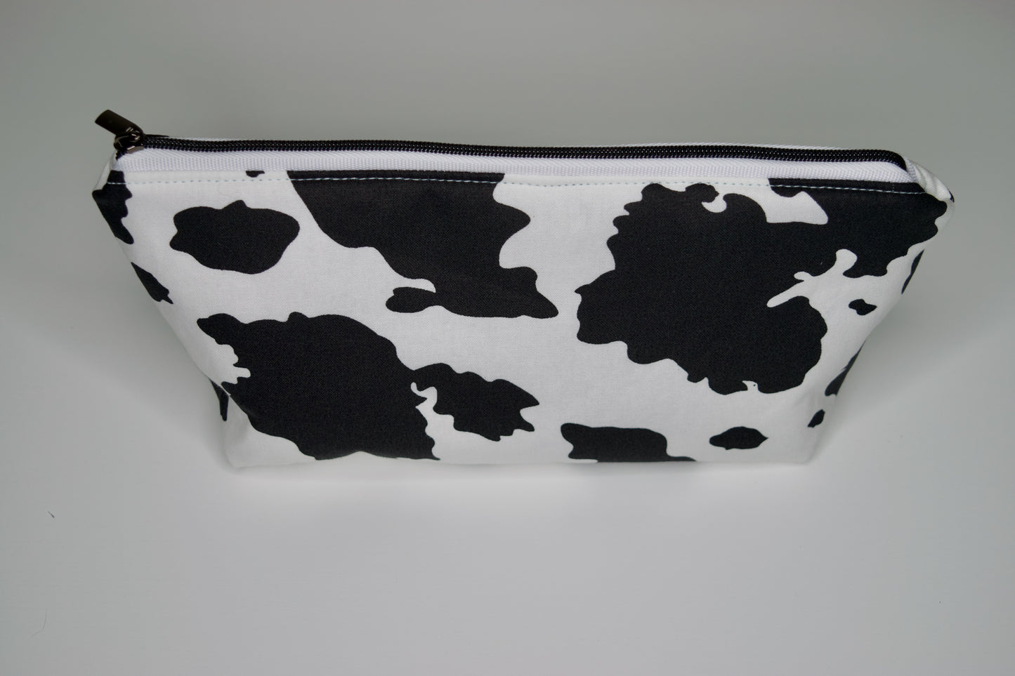 Cow Print / Lavender Small Zipper Pouch
