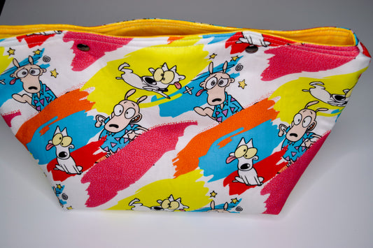 Rocko / Yellow Large Snap Pouch