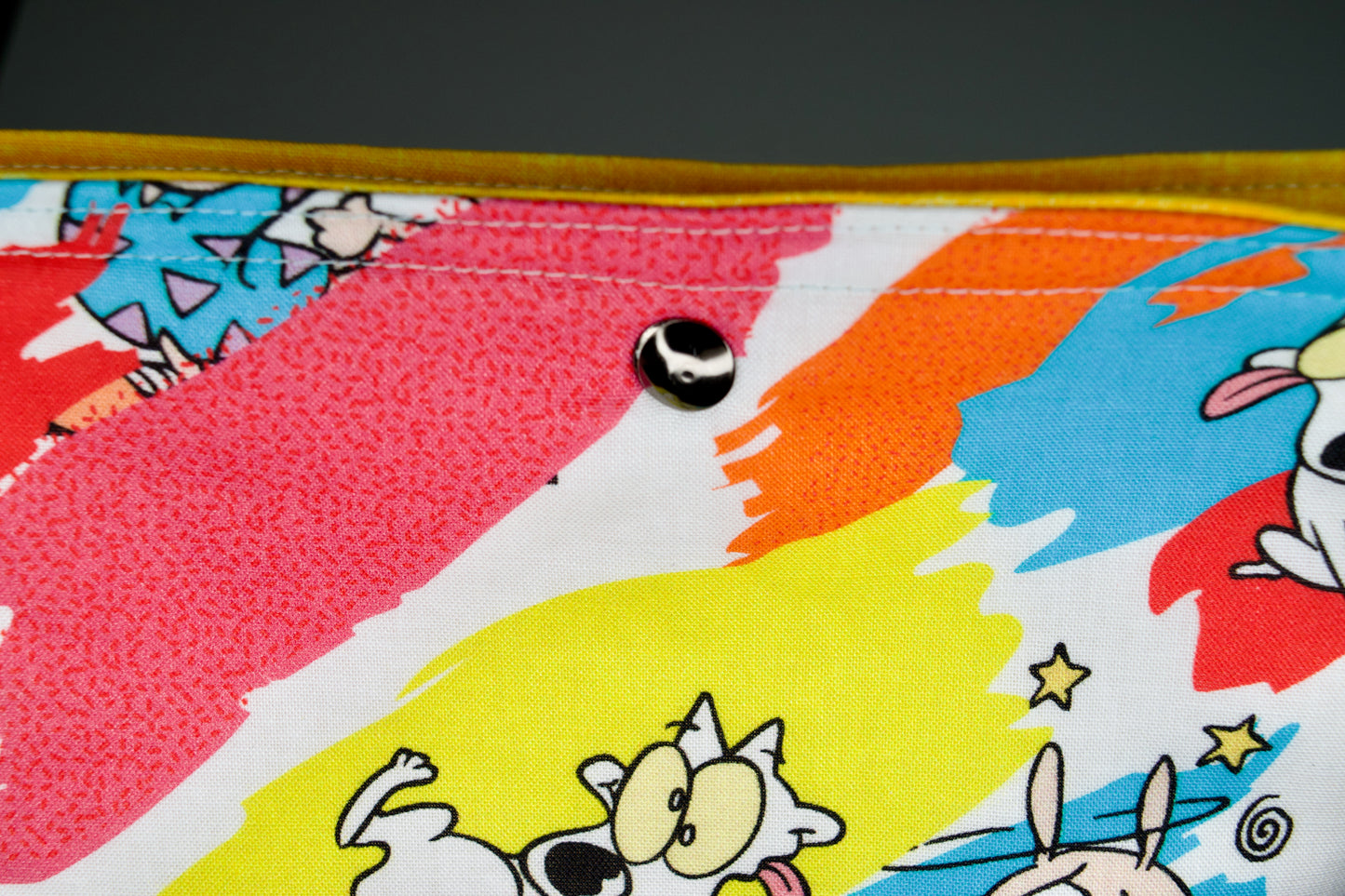 Rocko / Yellow Large Snap Pouch