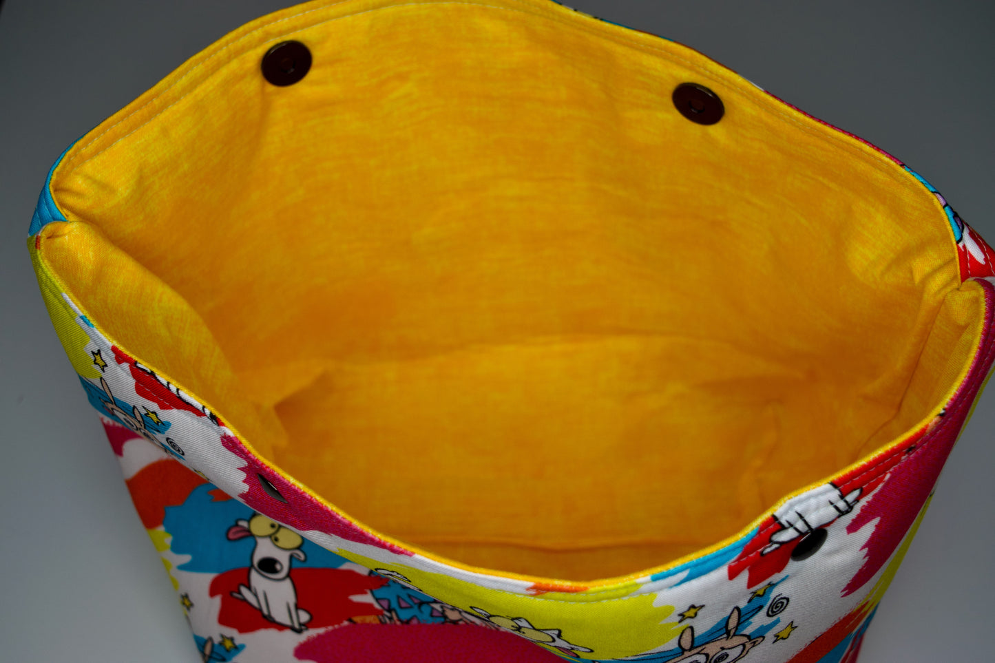 Rocko / Yellow Large Snap Pouch