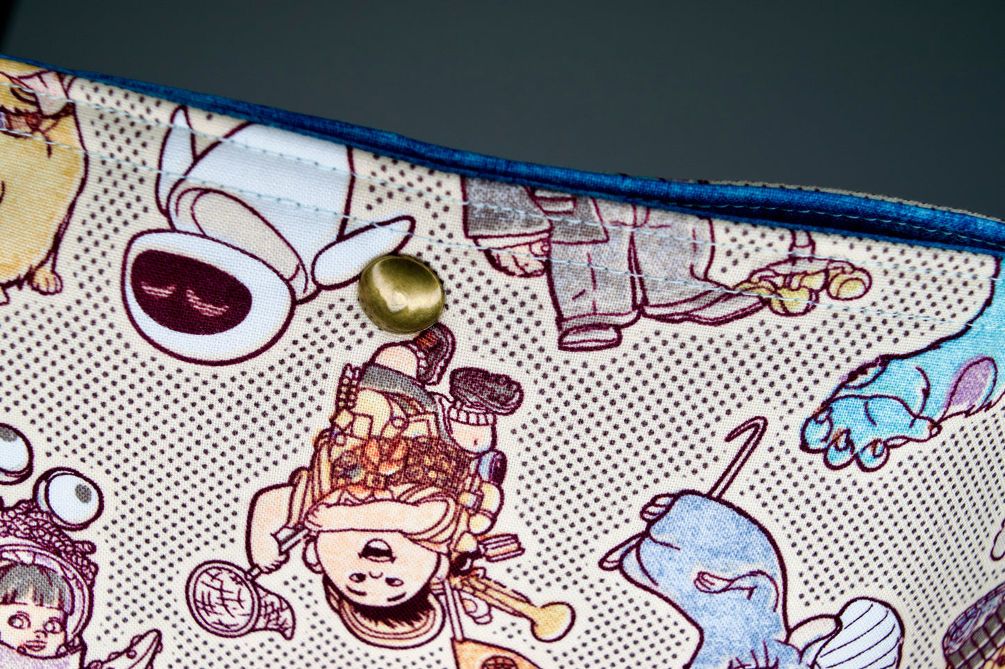 Pixar / Blue Large Snap Pouch