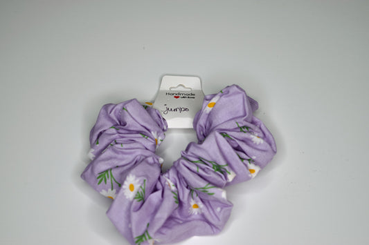 Jumbo Lavender Daisies Scrunchie