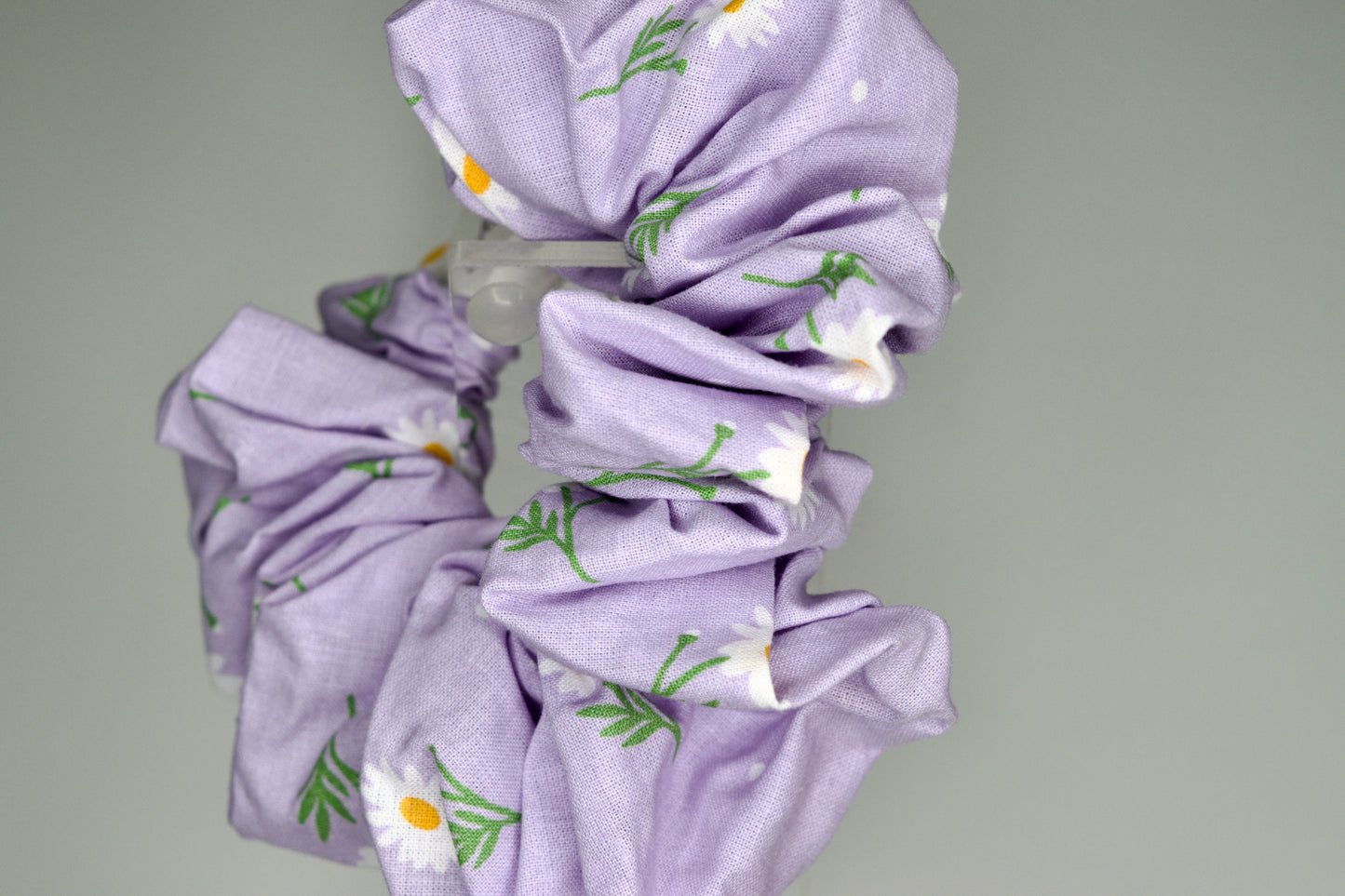 Jumbo Lavender Daisies Scrunchie