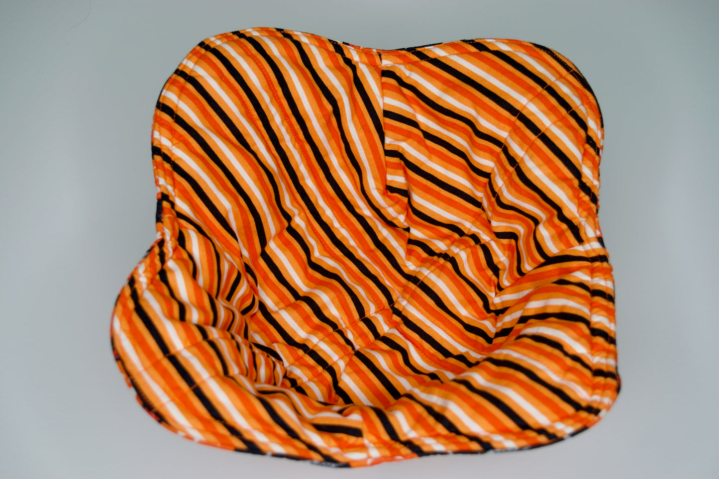 Pumpkins and Ghosts / Stripes Large Bowl Cozy
