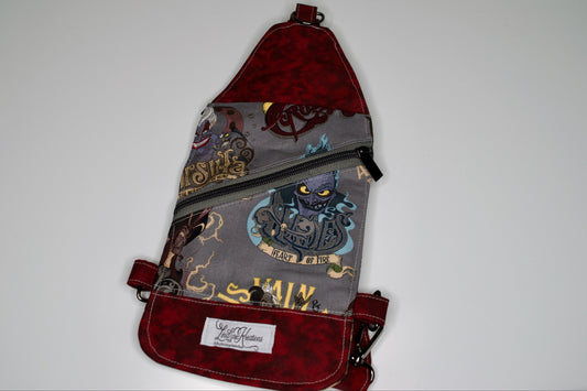 Disney Villains / Burgundy Crossbody Sling