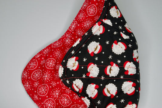 Santa / Snowflakes Medium Bowl Cozy