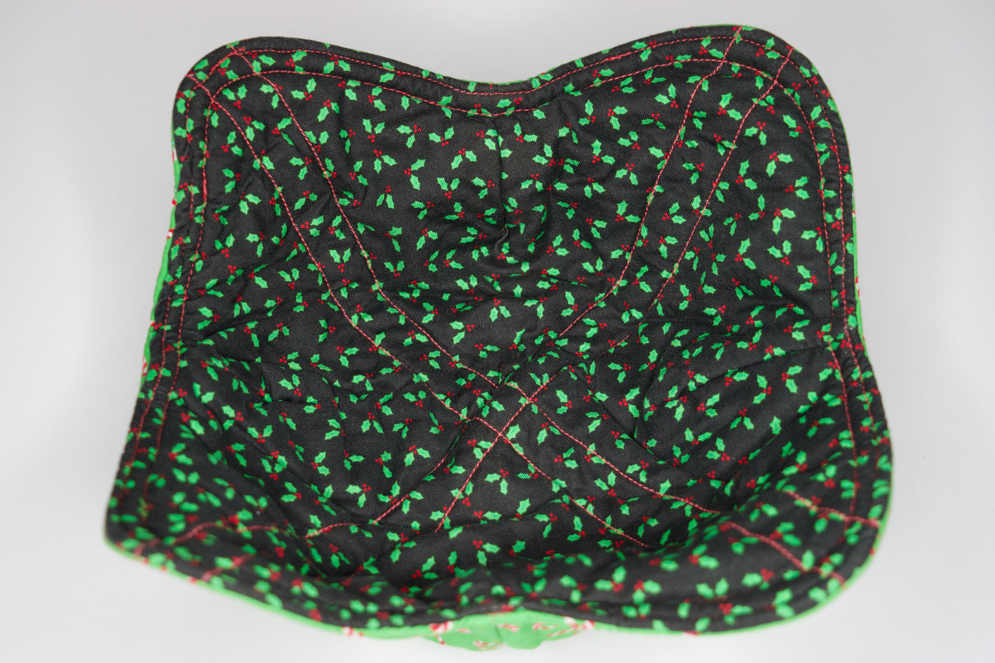 Candy Canes / Holly Medium Bowl Cozy