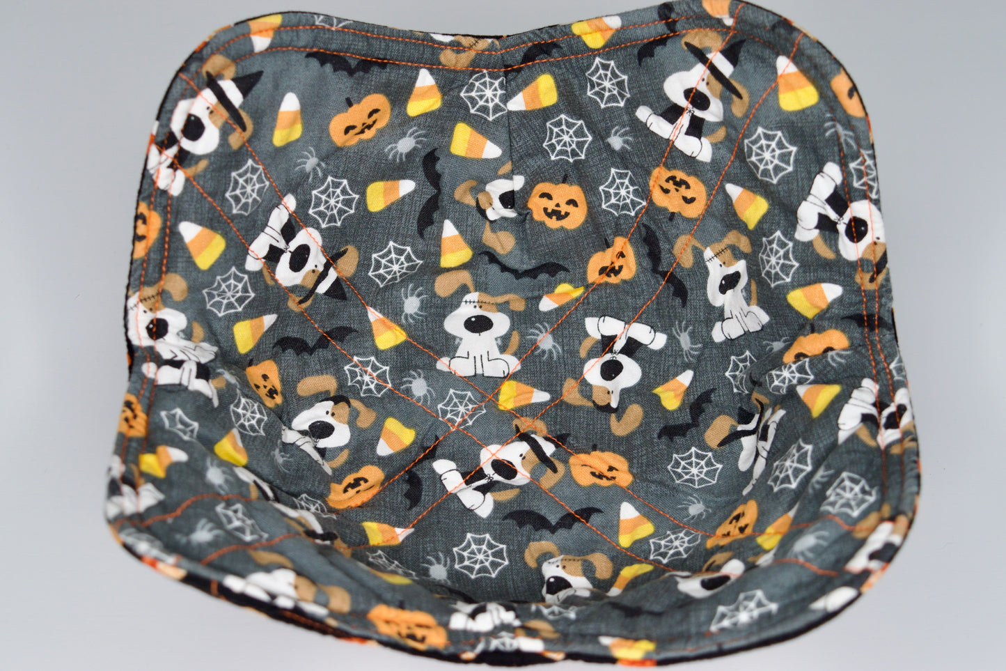 Candy Corn / Halloween Dogs Medium Bowl Cozy