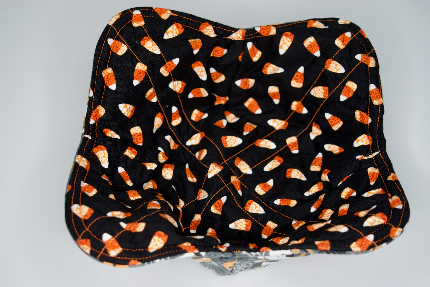 Candy Corn / Halloween Dogs Medium Bowl Cozy