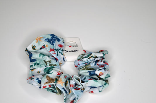 Jumbo Sea Turtles Scrunchie