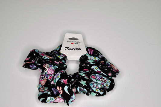 Jumbo Nights Owls Scrunchie