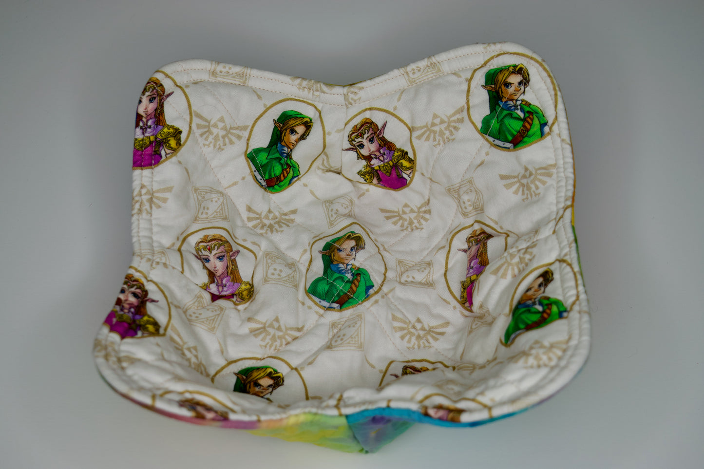 Zelda / Rainbow Tie-Dye Medium Bowl Cozy