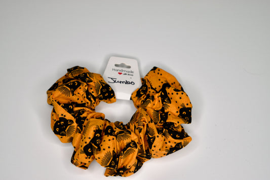 Jumbo Black Cats Scrunchie