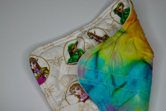 Zelda / Rainbow Tie-Dye Medium Bowl Cozy