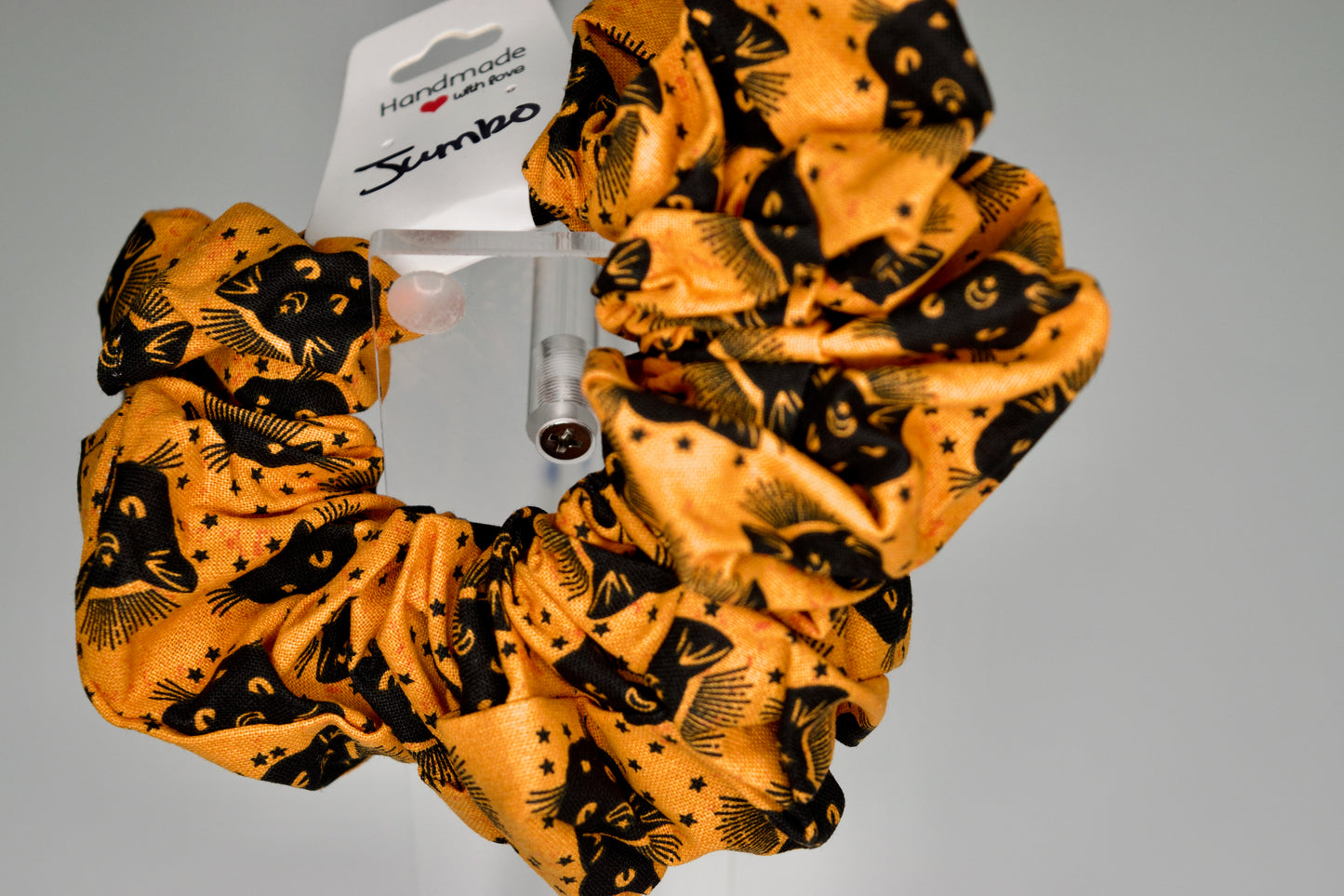 Jumbo Black Cats Scrunchie