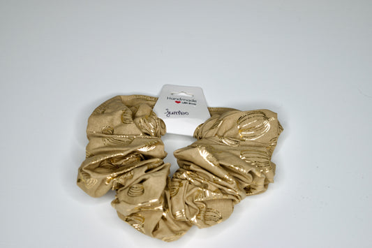 Jumbo Gold Pumpkins Scrunchie