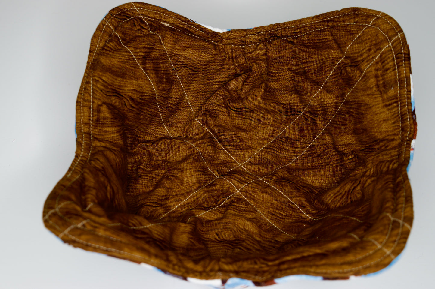 Eagles / Wood Grain Medium Bowl Cozy
