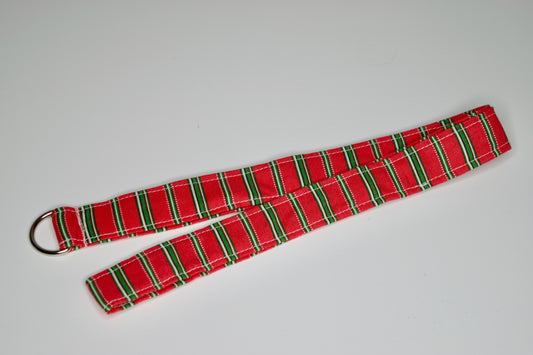 Red and Green Stripes Lanyard