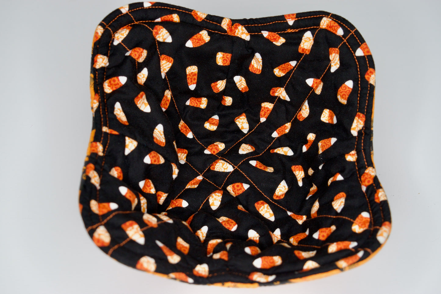 Black Cats / Candy Corn Small Bowl Cozy
